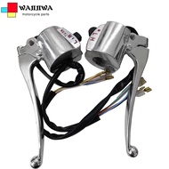WAJIJIWA 1Pair TMX Alpha 125 Handle Switch With Brake Lever TMX 155 Motorcycle Left And Right