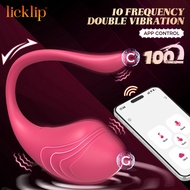 HESEKS I0 Frequency Double Vibration APP Control Female Masturbation Toy G C Point Vibrating Massager Wireless Vibrator with Bluetooth for Women
