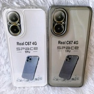 Original Space TPU Silicone Case Realme C67 4G Softcase Clear Casing Clear Black Transparent Protect