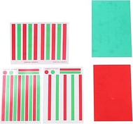 Red Green Transparent Plastic Film Sheet, ABS Plastic Non Fading Wear Resistant Red Green Vision Reading Aid Induce Visual Perception Amblyopia Reading Unit for Low Vision