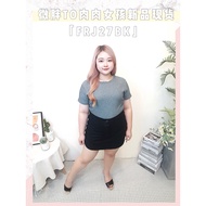 PLUS SIZE SKIRT PANTS [CLASSIC BLACK JEANS SKIRT PANTS] #FRJ27BK  #大码高牛仔布料半身裤裙