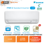 Daikin Standard Inverter Air Conditioner FTKF R32 4 Star Rating 1.5HP Aircond FTKF35C FTKF35CLF Penghawa Dingin Penyaman Udara