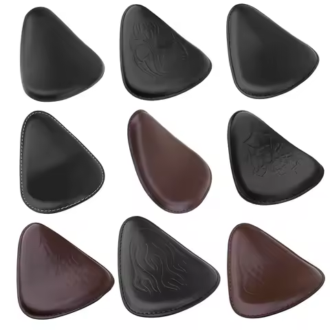 Universal Motorcycle Front Driver Vintage Solo Seat Cushions Seat Parts For Harley For Yamaha For Ho