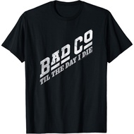 Bad Company Til The Day I Die Classic Bad Co Logo Adult T-Shirt Fashion T-Shirt Tops for Boys Girls 