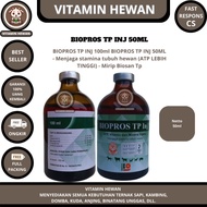 BIOPROS TP INJ 50ML - Obat Stamina Daya Tahan Tubuh Hewan Sapi Kambing Domba.