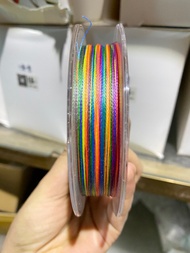 PE DÙ CÂU CÁ X8 Spider 7 MÀU DÀI 100 MÉT DÂY MỊN DAI ĐU ĐƯA CÁ LỚN