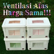 BOX ES KRIM 8 LITER MODIF KANDANG HAMSTER - MERAH MUDA