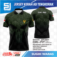 JERSEY KERAH TNI AD TENGKORAK / KAOS TENTARA NASIONAL INDONESIA