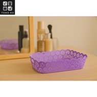 RA Contents 3 pcs make up storage aesthetic container/ large multi-purpose basket/ stronge box patte