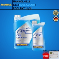 MANNOL MN4211 G11 Radiator Coolant 1L/5L (blue color) (MADE IN GERMANY)