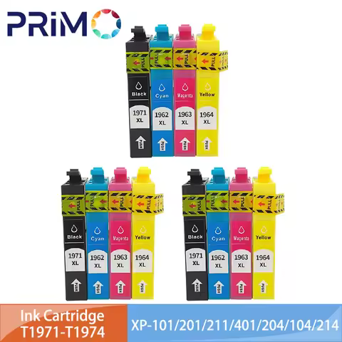 T1971 T1962 T1963 T1964 Ink Cartridge for Epson EXPRESSION XP101 XP201 XP211 XP401 XP204 XP104 XP214
