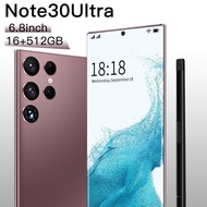 Ready new Sansung Gaxlay Note30 Ultra 5G Handphone 6.8 inch full HD+ Screen Smartphone ram 16GB rom