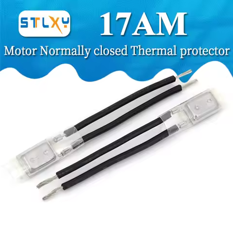 1PCS 17AM Thermal Protector 60-180℃ 17AM019A5 NC 10A Auto Reset Temp Switch for Motor Power