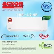 Acson Relek Wall Mounted Inverter Aircond R32 1.0HP~1.5HP