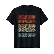 Men's cotton T-shirt Love Heart Bruno Retro Style Bruno Lover Heart T-Shirt Fast Shipping 4XL , 5XL , 6XL