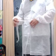 35gsm Disposable Disposible Spoundbond Disposible Apd Gown / Gown (White)