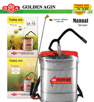 ORIGINAL Tung Ho SA-16 Stainless Knapsack Sprayer (Tungho) Golden Agin