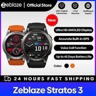 Ultra Hd Amoled 2023 Zeblaze Stratos 3 Strava Smartwatch Olahraga Gps