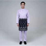 RR BAJU MELAYU WITH FREE RR BUTANG BAJU MELAYU (NO sampin) size S colour Lilac new ready stock by Ri