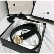 Ready Stock💖02 G ccl Ladies Classic Belt Women‘s Black Leather Belt Perempuan Tali Pinggang