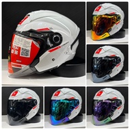 MT COSMO SV Interstellar Plain White Inner Sunglasses Earphone Slot-Tooth Buckle Removable Washable 