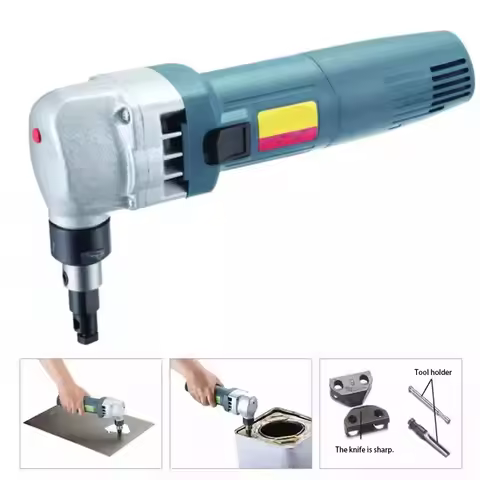 Electric Metal Punching Shear Sheet Metal Cutter Stainless Steel Metal Nibbler Curve Cutter 30000rpm