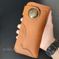 Genuine Leather Men Long Wallet Like RedMoon Dompet Kulit Asli Lelaki Dompet Panjang 8