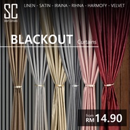 Shop Curtain | Langsir BLACKOUT | Saiz Pendek | 3D Corak | murah free Hook/Ring | untuk tingkap, pintu &amp; sliding door