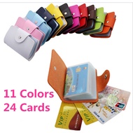 24-Slot Synthetic Leather Card Wallet