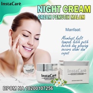 InstaCare krim malam krim pencerah kulit dan wajah glowing bpom krim penghilang flek hitam membande