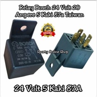 Bosch 5-pin 87A 24volt 20 ampere Relay Original