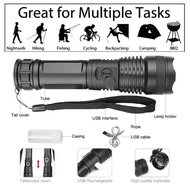 50000 Lumens Lamp xhp50 USB Rechargeable LED Torchlight Camping Rechargeable Flashlight Camping