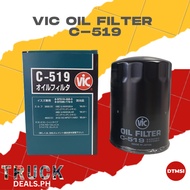 Vic Oil Filter C-519 Original Isuzu Elf, NKR, 4BE1, 4HF1, 4HG1