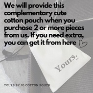 Yours by Jo Cotton Drawstring Jewellery Pouch