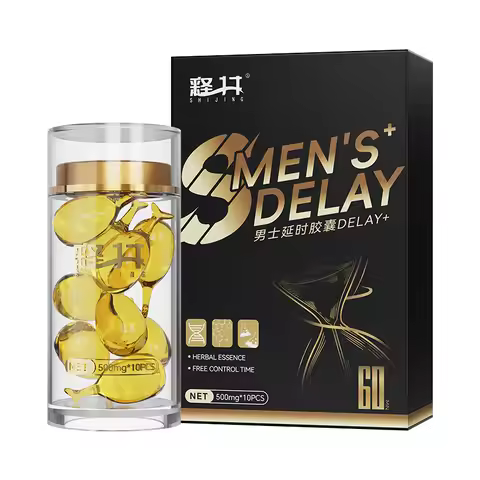 10pcs Men's Delay Capsules for Couples, External Use Delay Spray, Time Control Delay Product Adult P