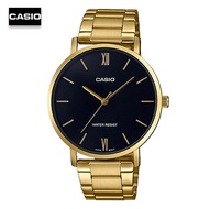 Velashop นาฬิกาผู้หญิง Casio สีทอง สายสแตนเลส รุ่น LTP-VT01G-1BUDF,  LTP-VT01G-1B,  LTP-VT01G