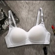 Girl TEENAGE 1809 Cotton Bra Size 32B-40 Non Wired Seamless Push Up Sleep Sport Baju Dalam Budak Per
