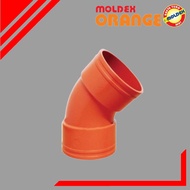 MOLDEX Orange PVC Fitting ELBOW 45 - 1/8 BEND (2", 3", 4")