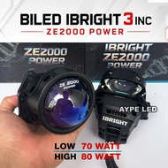 BILED PROJECTOR IBRIGHT ZE 2000 POWER 3 inch Bluelens ibright 80 Watt Black Housing Bi-led 3 inch
