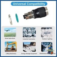 MOOMMY Industrial 12mm 8Pin to RJ45 Ethernet Connectors Adapter IP68 Waterproof Rating Cat6 Ethernet