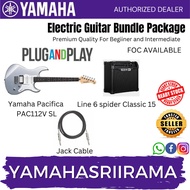 HOT GUITAR PACKAGE YAMAHA PAC112V-SL WITH AMPLIFIER LINE 6 SPIDER CLASSIC 15 - CABLE AND FOC