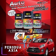 PERODUA AXIA Original Autospa Touch Up Paint - Scratch Removal - CAT KERETA [ SOLVENT or BASE COAT o