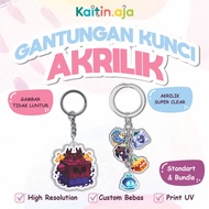 Gantungan Kunci ROMBLOX Blox Fruits Akrilk 4-6cm Full Color - Akrylic Keychain - Ganci