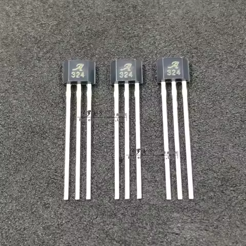 5pcs A1324LUA-T Low noise linear hall sensor 324 Hall element A324 SIP-3 through-hole