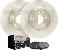 Dynamic Friction Company Front Brake Rotors with 3000 Series Ceramic Brake Pads 6302-72033