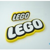Lego Logo Ver 2 (3D Desk Decoration) (Size 150mm x 71mm x 12mm)