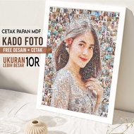Custom Photo Mosaic Photo Gift (1 DAY ANNIVERSARY) Free Frame, Make a graduation gift for girlfriend