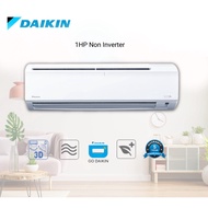 Daikin 1HP – 2.5HP R32 Standard Non Inverter with Smart Control (Built-In WiFi) Aircond