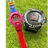 G SHOCK ORIGINAL WATCH KIDECUDE DW6900 CRAZY COLOUR HOTS COLOUR JAM MURAH