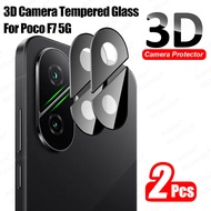 2Pcs 3D Back Curved Camera Glass For Xiaomi POCO F7 5G Rear Lens Tempered Glass Cover PocoF7 Poxo F 